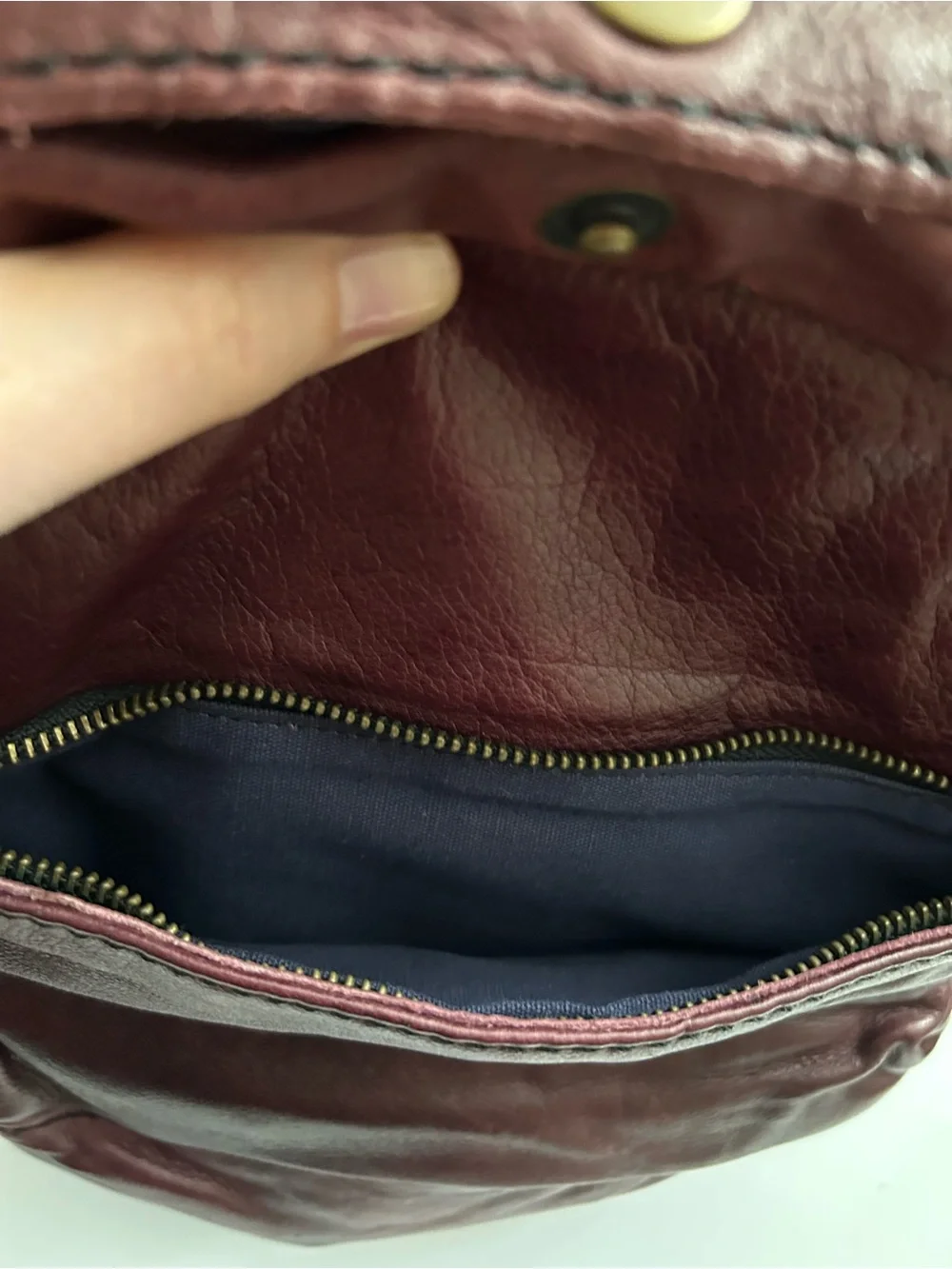Liebeskind Berlin - Leather Backpack in Burgundy